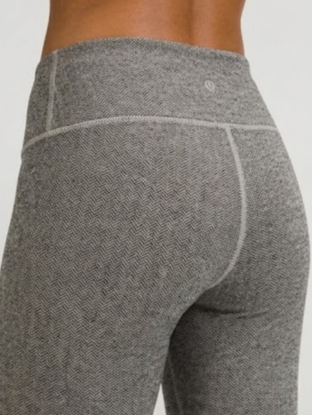 Lululemon Athletica Wunder Under Leggings Size 6 29" Inseam  Herringbone Gray